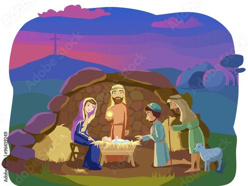 Christmas nativity scene.
