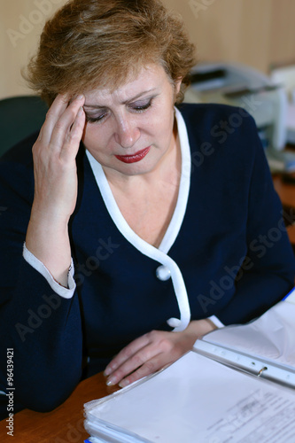 Older women have a headache