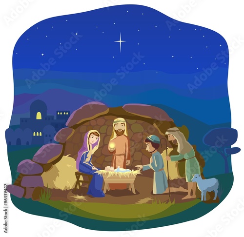 Christmas nativity scene.