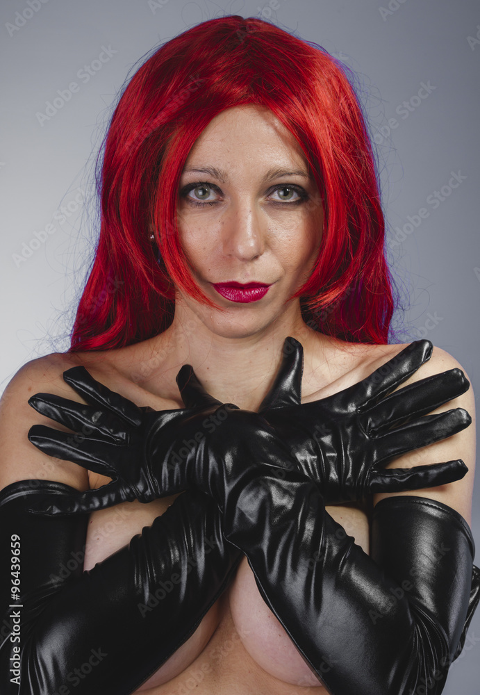 Naked Women With Latex Gloves