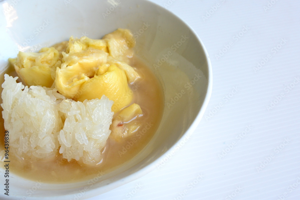 Durian and sticky rice Durian and sticky rice