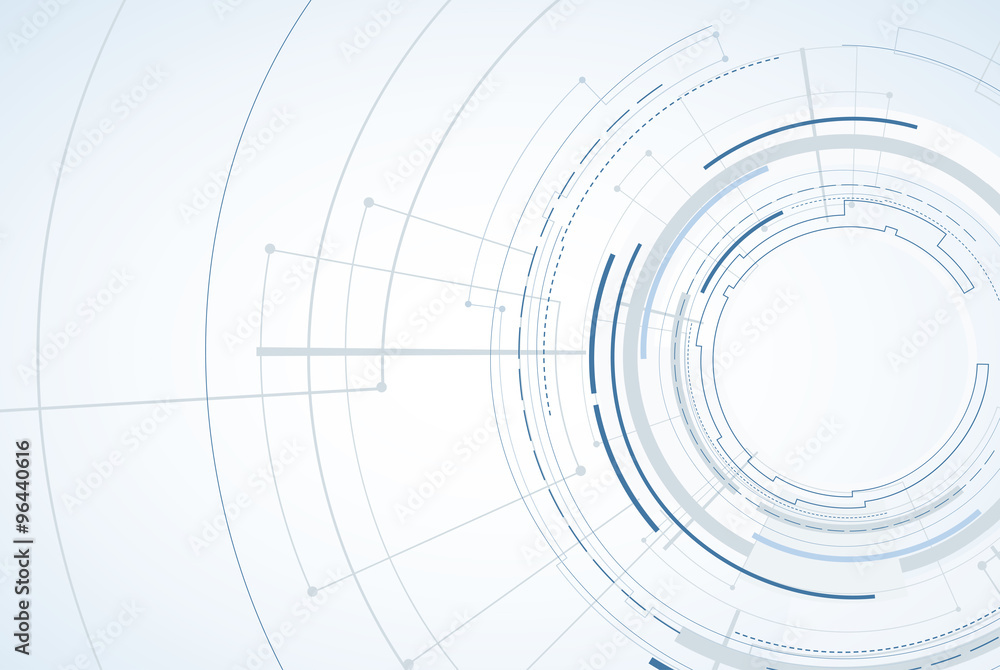 Abstract tech background. Futuristic technology interface. Vector solution