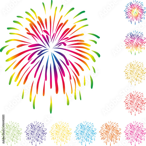 Feuerwerk, Explosion, Hintergrund, Feste