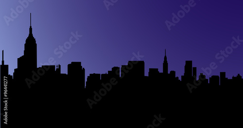 Silhouette of the city