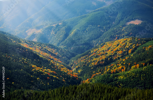 Over the mountains view