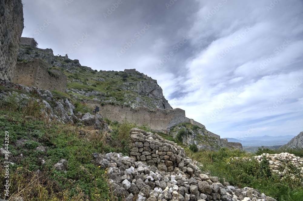 Acrocorinth in Greece