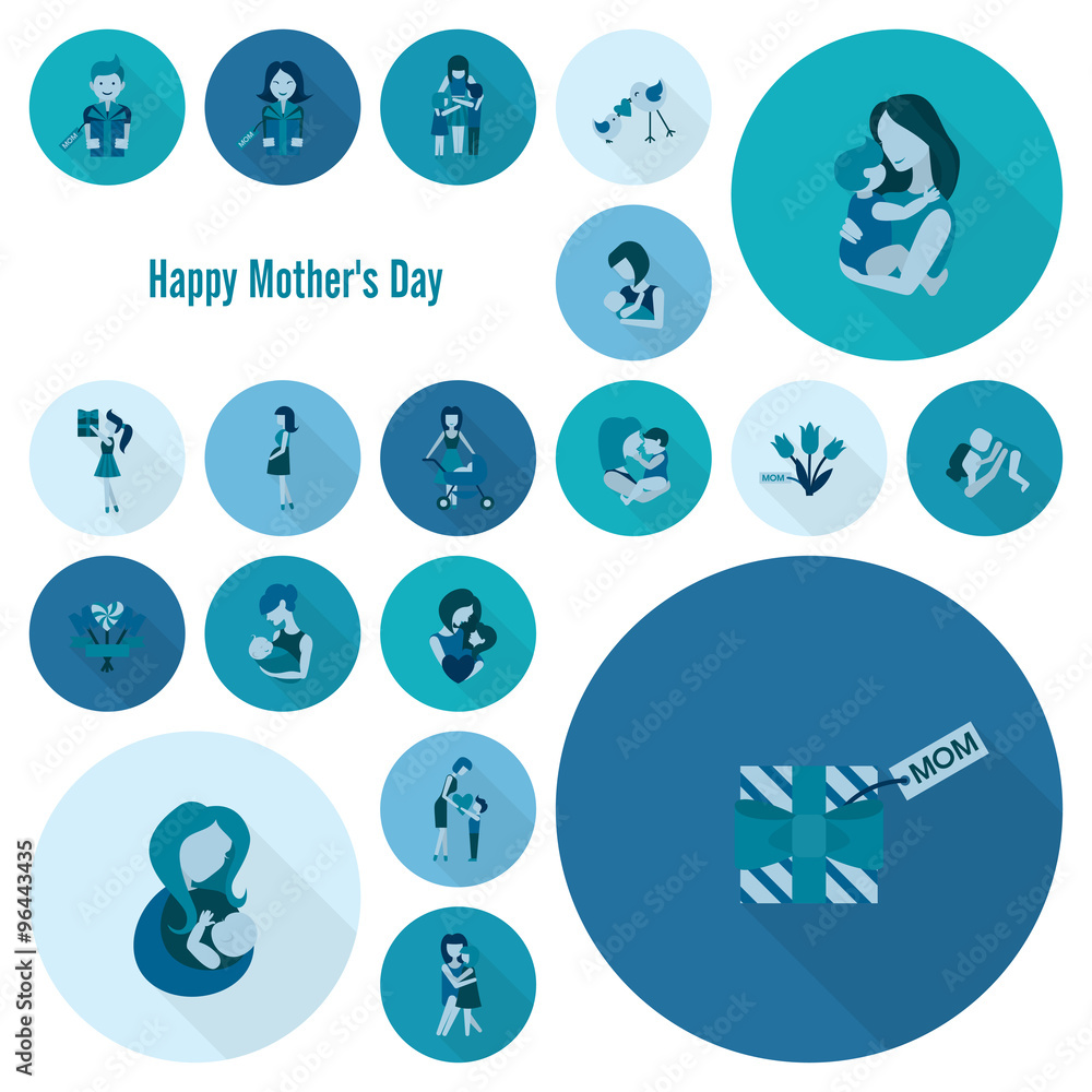 Happy Mothers Day Icons