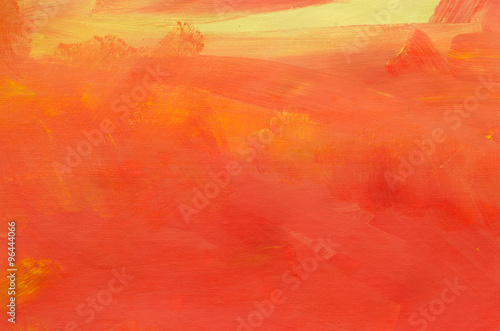 orange painted artistic canvas background © aga7ta