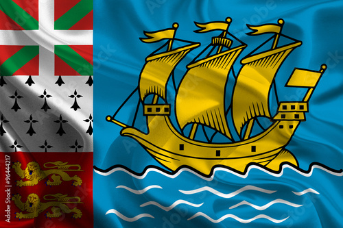 Flags of French Overseas Collectivities: Saint Pierre and Miquelon