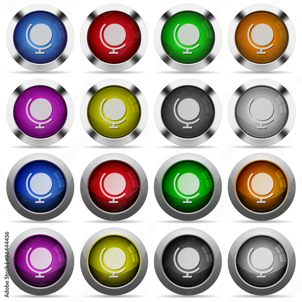 Globe button set Globe button set