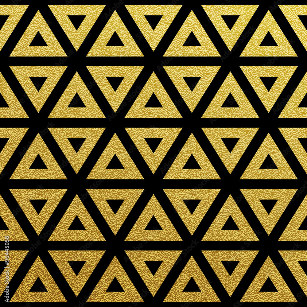 Vector geometric gold pattern