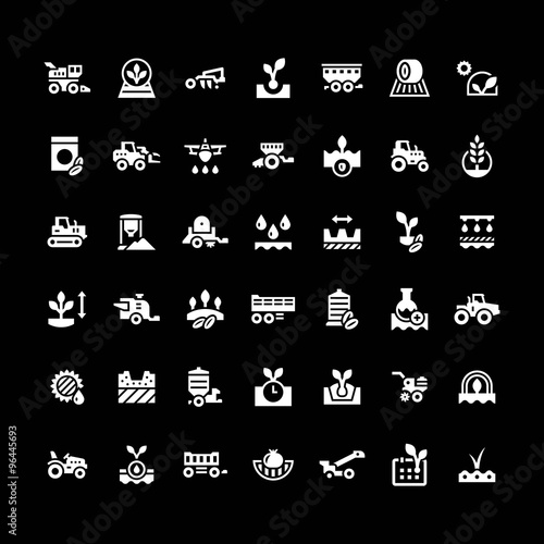 Set icons of agriculture