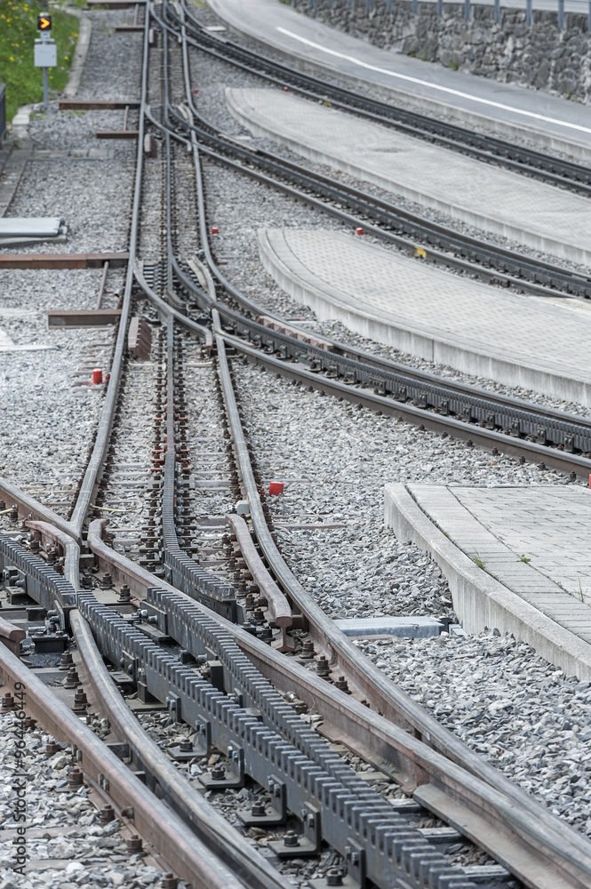 Obraz premium rail track