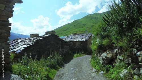 Streets mountain village photo