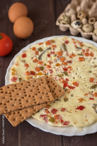 baked omelette dish