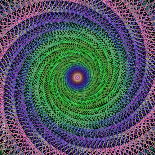 Spiral fractal design background