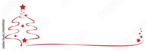 Weihnachtsbaum rot - rote Sterne