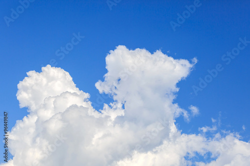 clouds on the blue sky