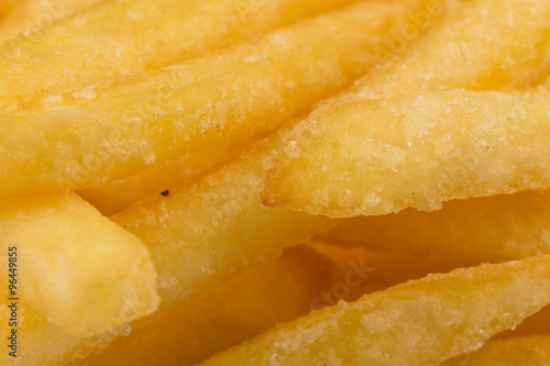 Fried potatoes closeup