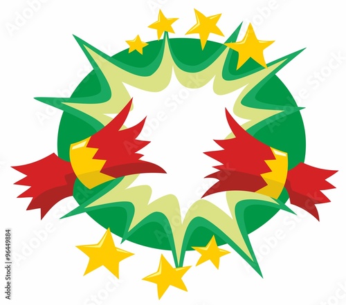 Stylized Christmas Cracker being pulled - graphic background resource