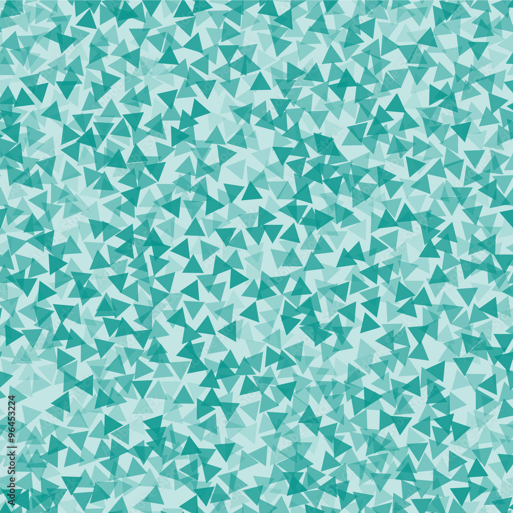 Turquoise triangle abstract backdrop