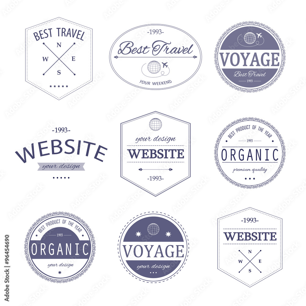 Obraz premium Hipster design icons