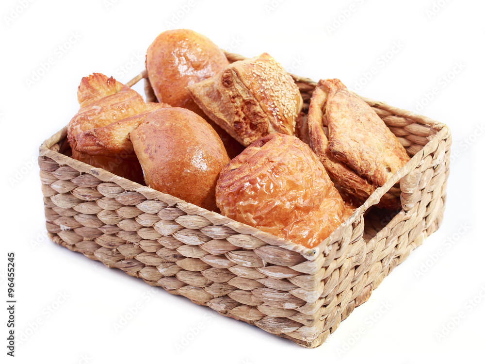 Bread in basket Bread in basket