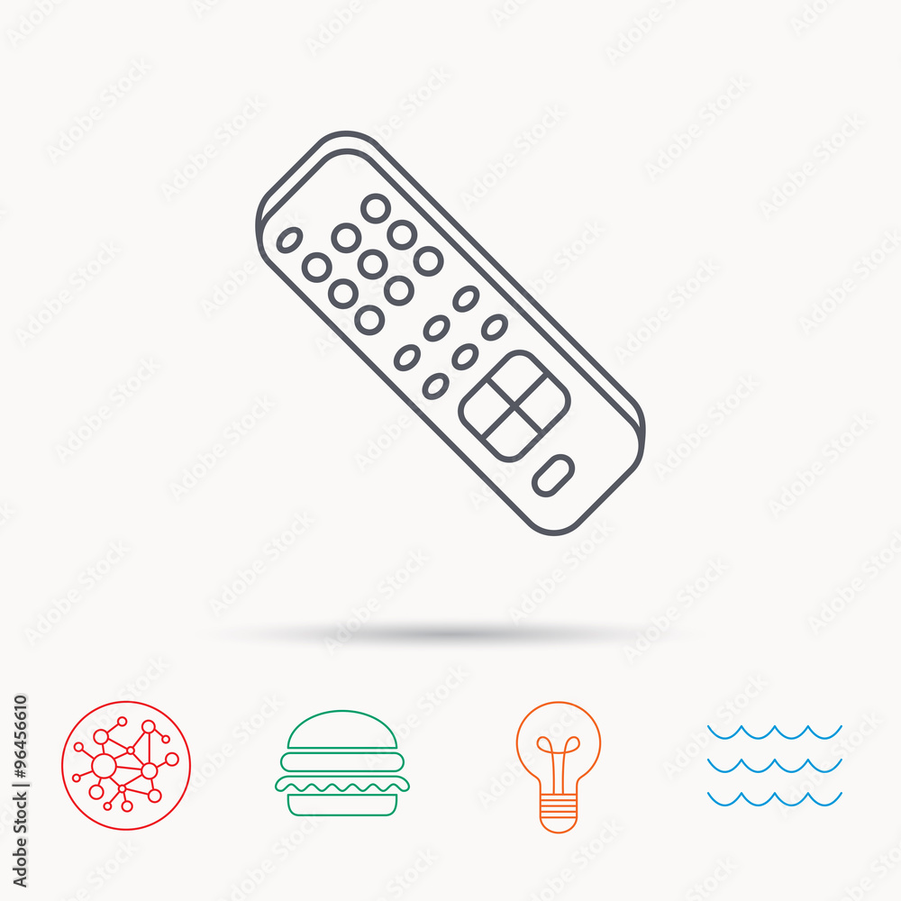 Remote control icon. TV channels sign. Remote control icon. TV channels sign.