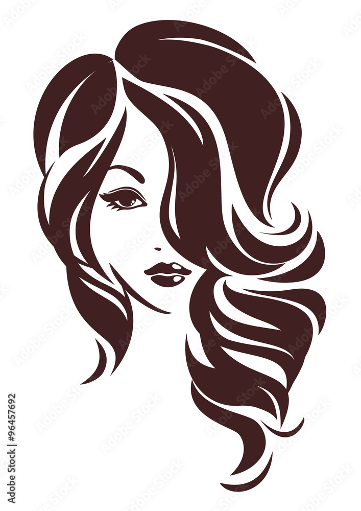 Girl with hair loose Girl with hair loose