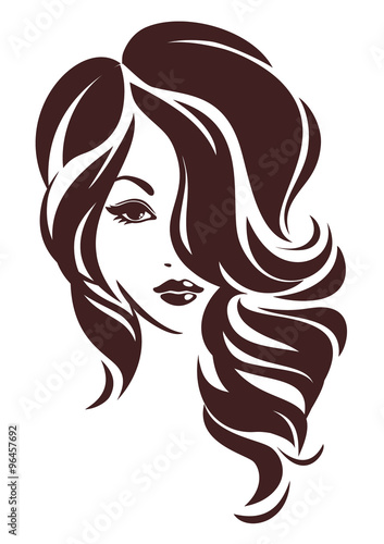 Girl with hair loose