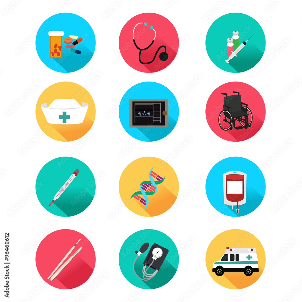 Fototapeta premium Medical Icons