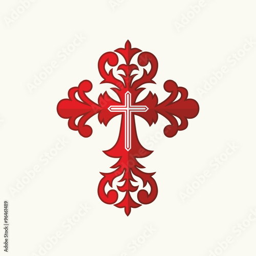 Red Cross with the ornament
