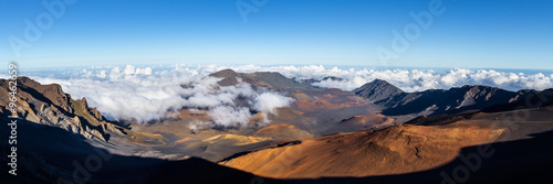 Panoramic view of Haleakala crater, Maui Hawaii