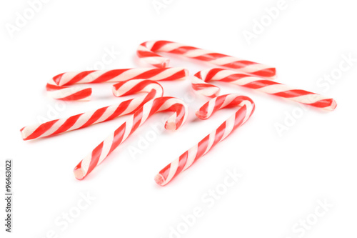 Christmas candy can isolated on a white