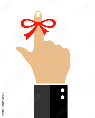 Reminder string around finger