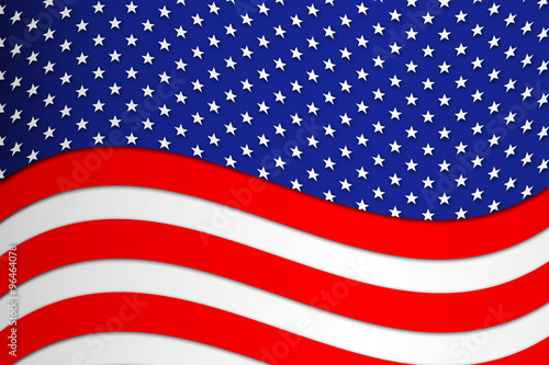 Patriotic wave background