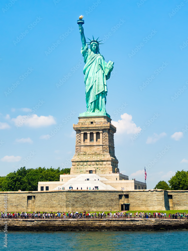 The Statue of Liberty at Liberty Island in New York