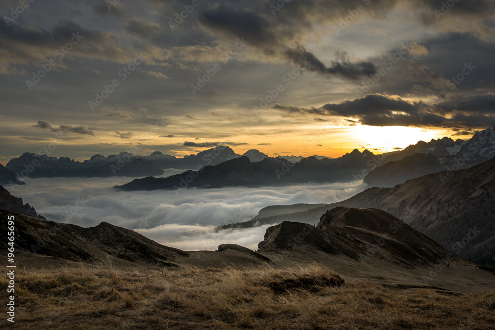 Obraz premium Passo Giau vista verso sud ovest