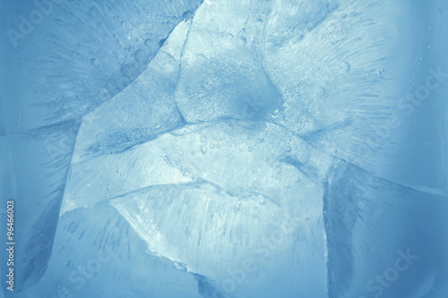Cracked blue ice texture background