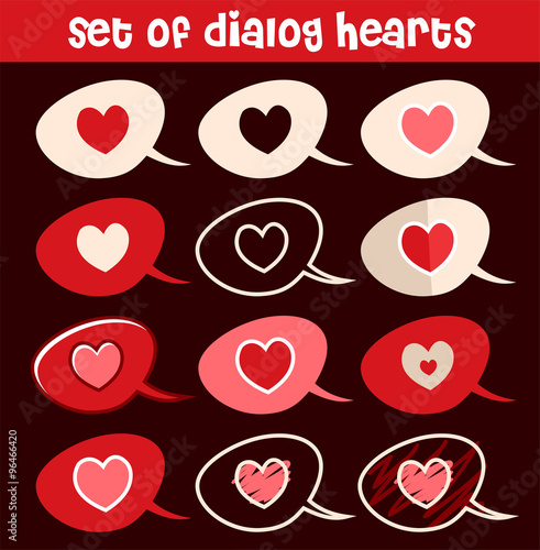 set of dialog dark hearts