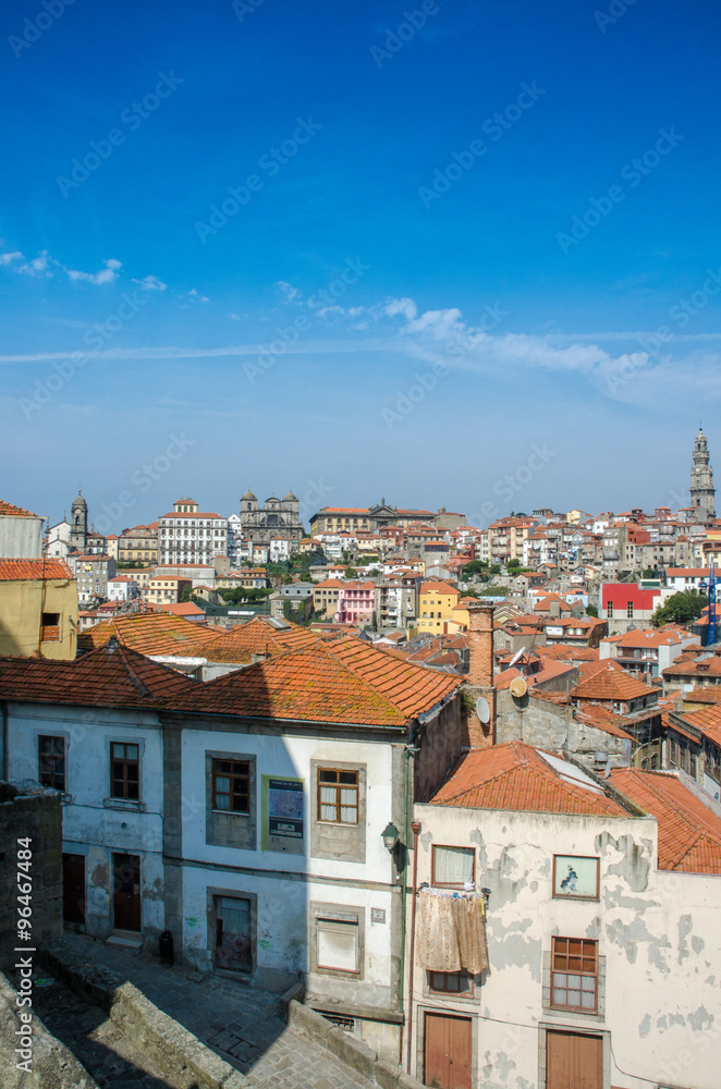 Fototapeta premium View of Porto city on summer day