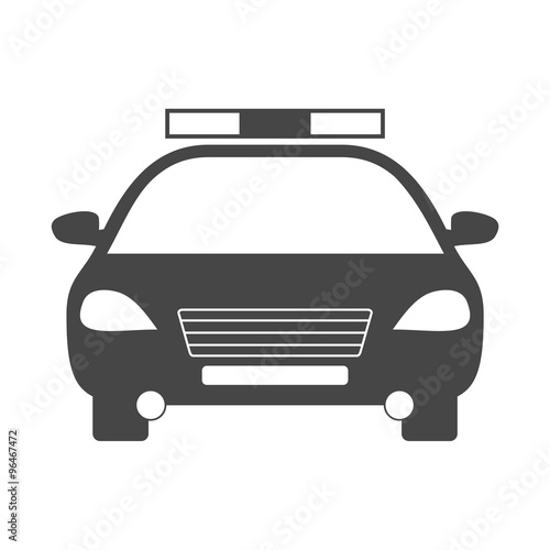 Police Car Icon Sign