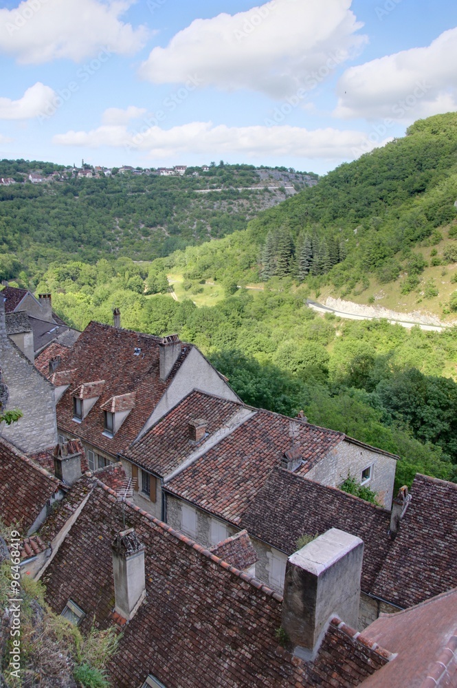village pittoresque de Rocamadour dans le lot