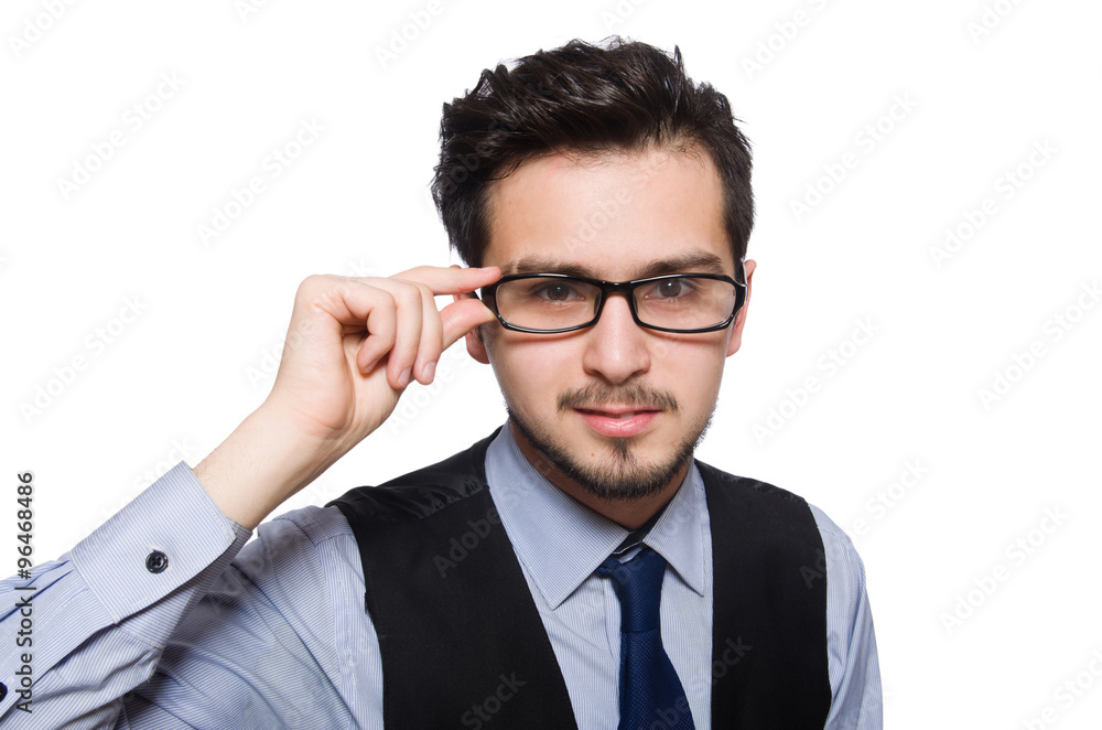 Young businessman isolated on white Young businessman isolated on white