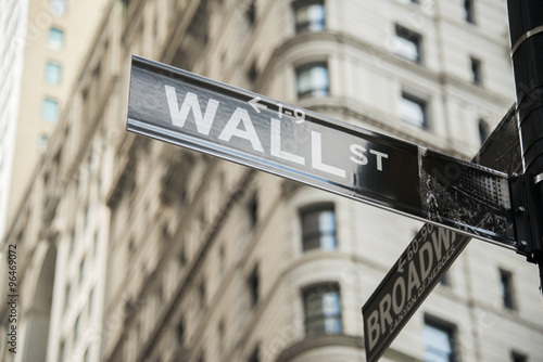 Sign on the Wall Street
