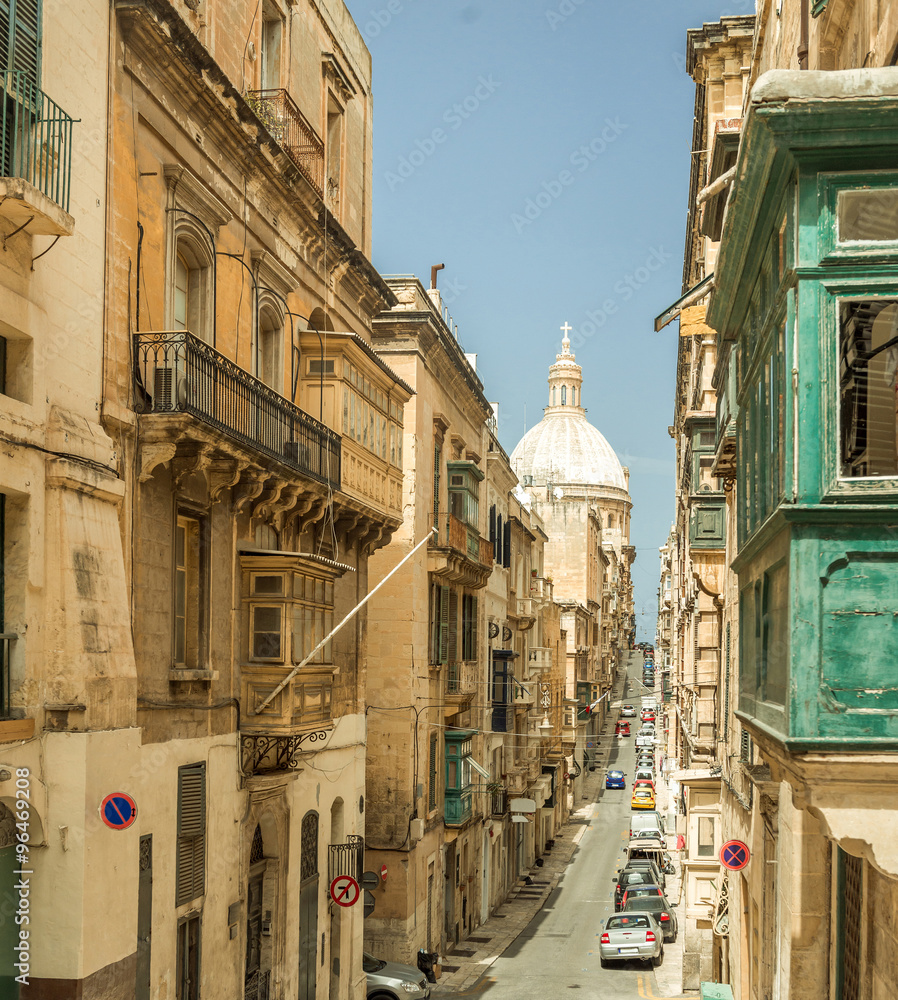 Narrow street in  Malta