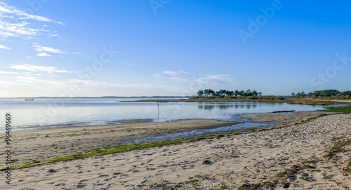View of Andernos les Bains beach, Gironde, France