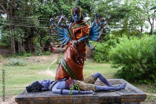 Quadro su tela Inde. Représentation Hindou. Dieux. Déesses
