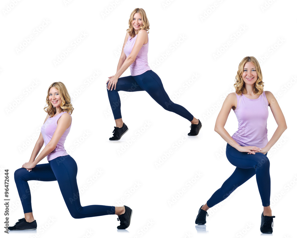 Concept of healthy lifestyle in set Concept of healthy lifestyle in set