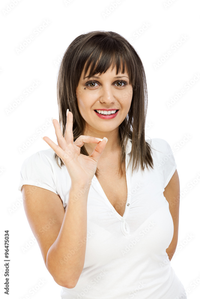 Cheerful woman having exciting idea Cheerful woman having exciting idea